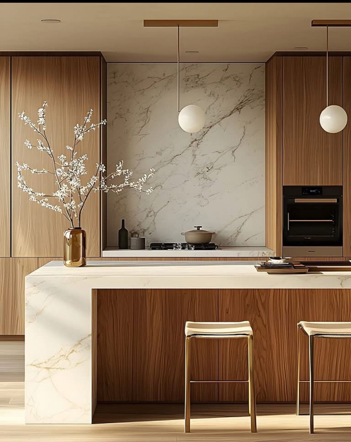 Frameless european style wood color cabinets