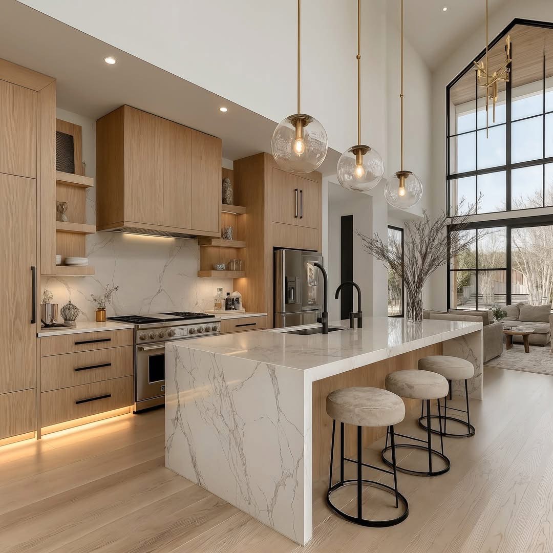 Kitchen cabinets installed